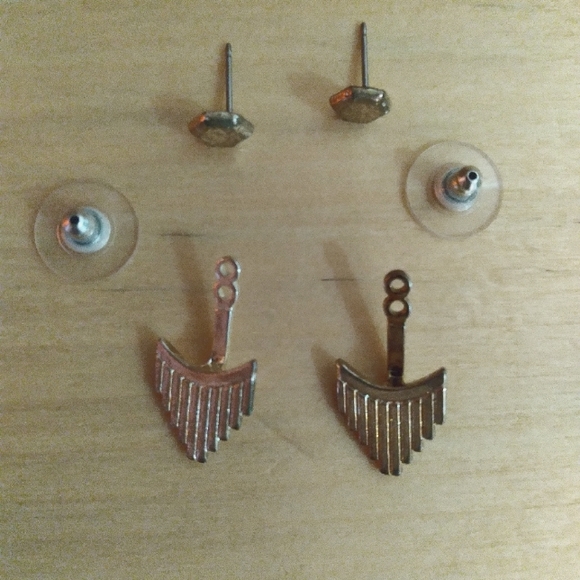 LUX Ear Jackets in Silver - Picture 3 of 3